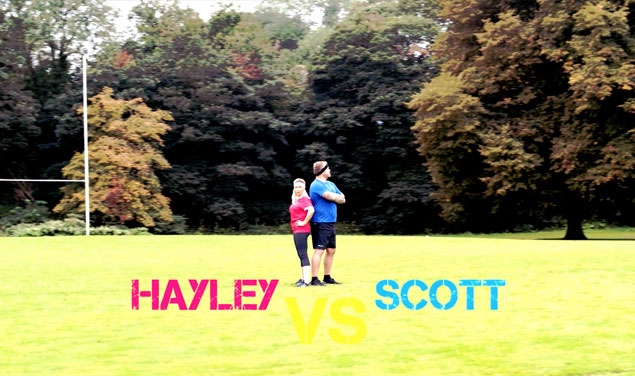 Scott Quinnell and Hayley Pearce