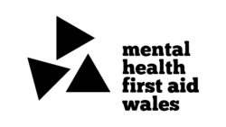 Mental Health First Aid Wales logo in black